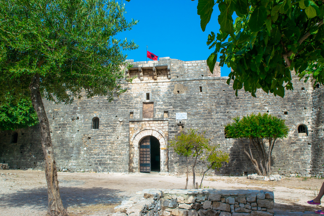 Ali Pasha's fortress on the water at Porto Palermo, on the southern Albanian coast