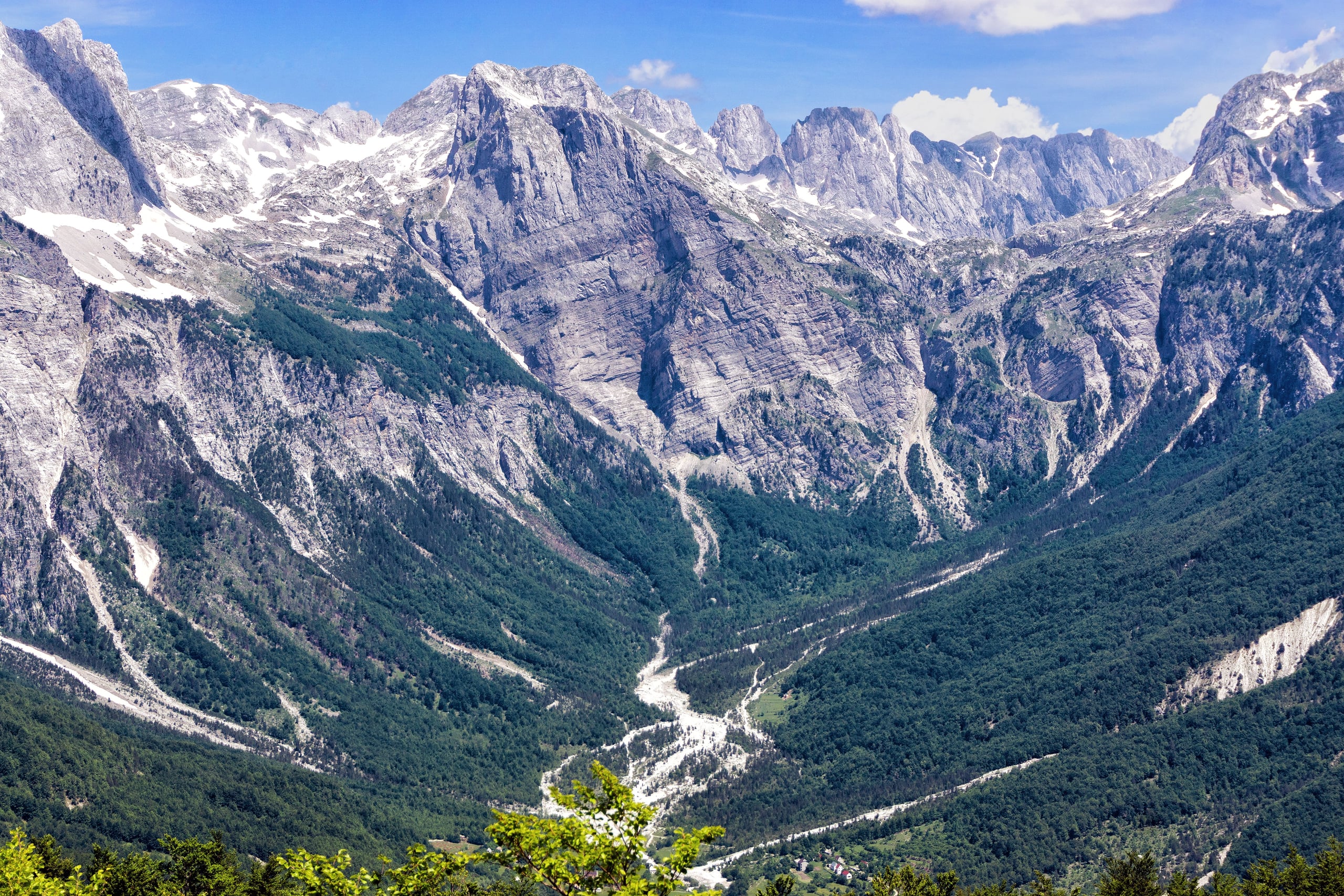 The Accursed Mountains above the Valbona valley, northern Albania