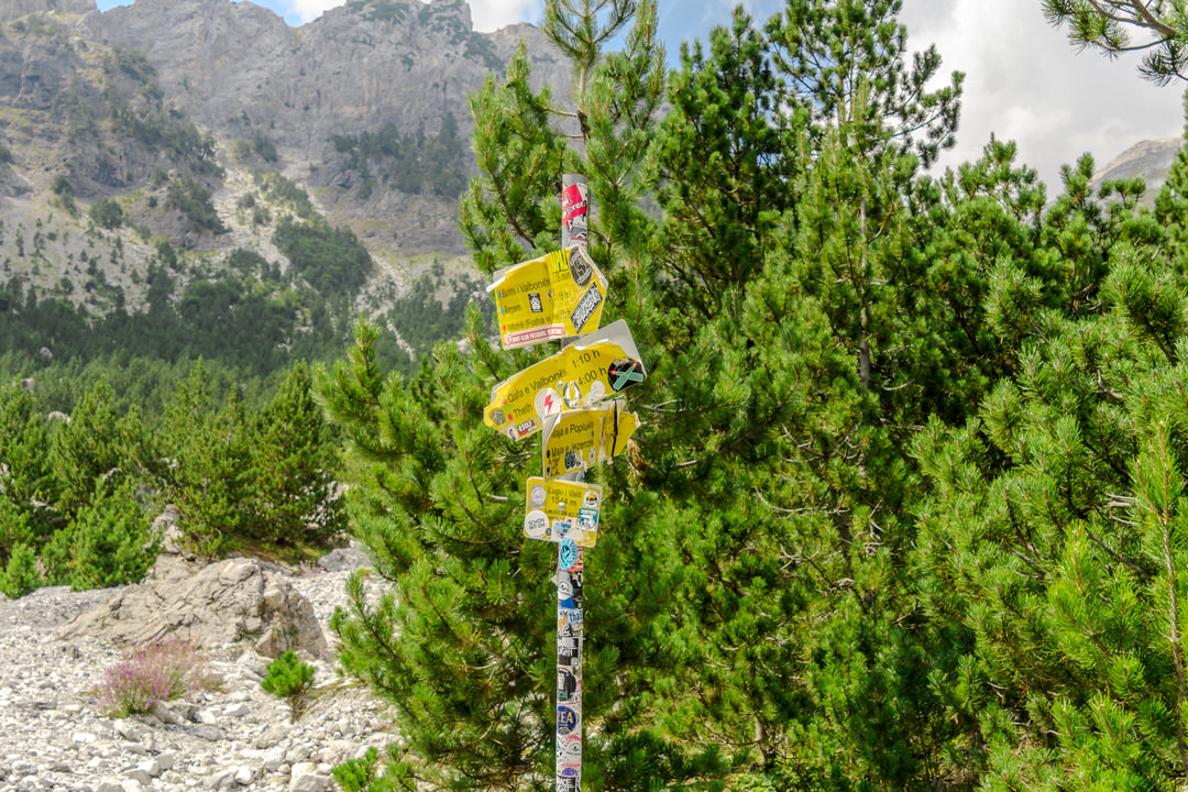 Valbona to Theth trail - iconic mountain hiking path with dramatic peaks